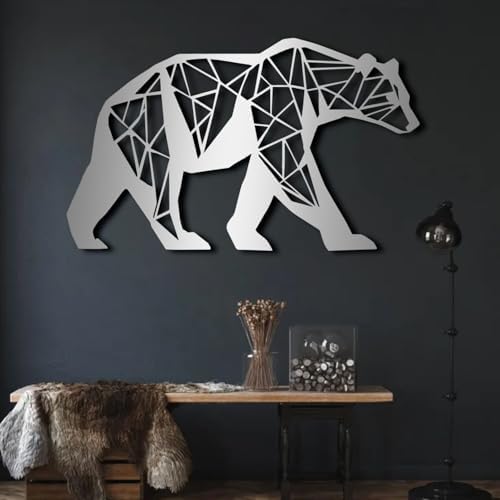 ENJOYOO Metal Bear Wall Art 24x14in