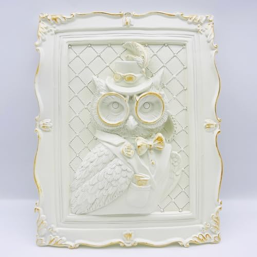 SIETIOJI 3D Eagle Relief Statue Wall Decor Resin Art