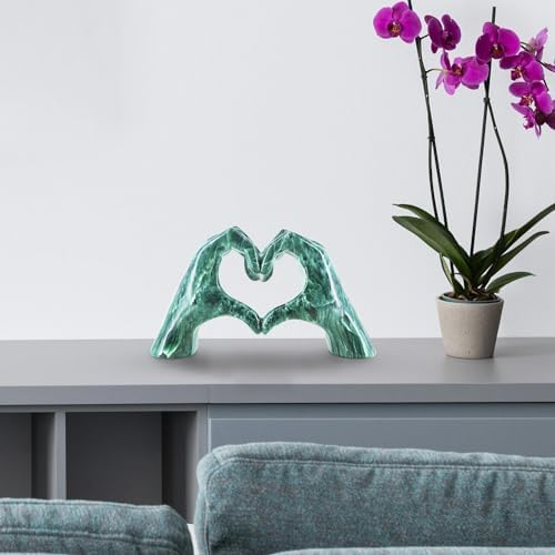 Heart Hands Sculpture Decor for Shelves Table