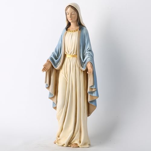 BC Catholic Blessed Virgin Mary Statue 125 Inch Hand Painted Classical Renaissance Sculpture