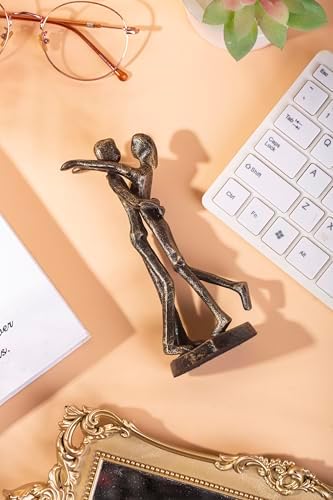 6th Anniversary Iron Couple Sculpture Gift