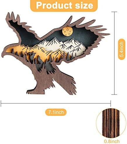 Laozai Wooden Forest Animals Wall Decor Sculpture