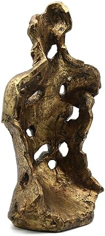 Lukitas Abstract Female Bust Statue 16 Inch Gold Resin