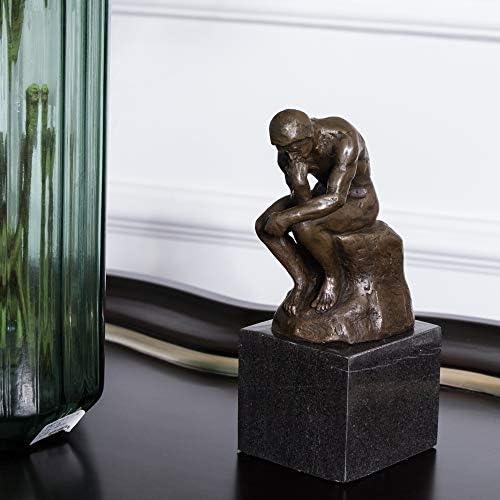 Classical Rodin Thinker Bronze Statue Home Decor Art