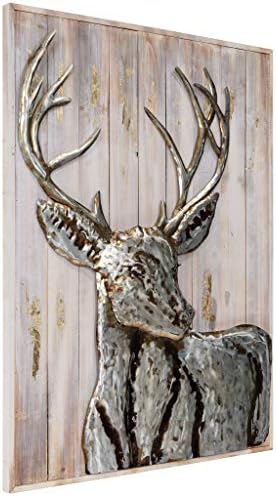 Empire Art Direct 3D Metal Deer Wall Sculpture