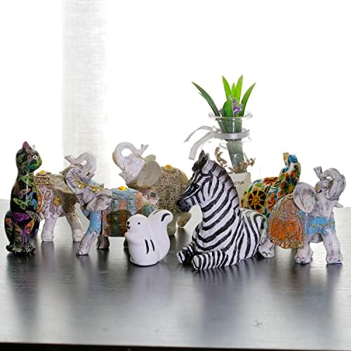 Zebra Table Sculpture - Resin Zebra Figurine - 59inch x 354inch