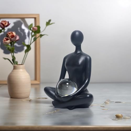 Yoga Girl Statue 79 Inch Modern Boho Zen Decor