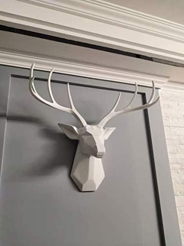 Faux Taxidermy Deer Head Wall Art - 8 Point Buck Sculpture