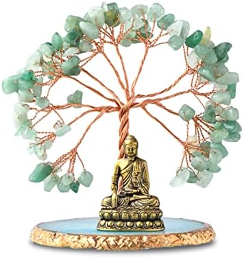 Buddha Statue Healing Crystal Tree for Positive Energy