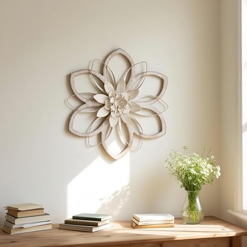 Remenna Rustic Wall Flowers Decor 12 Inch