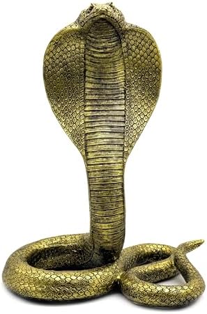 10 Inch King Cobra Snake Statue Figurine Sculpture