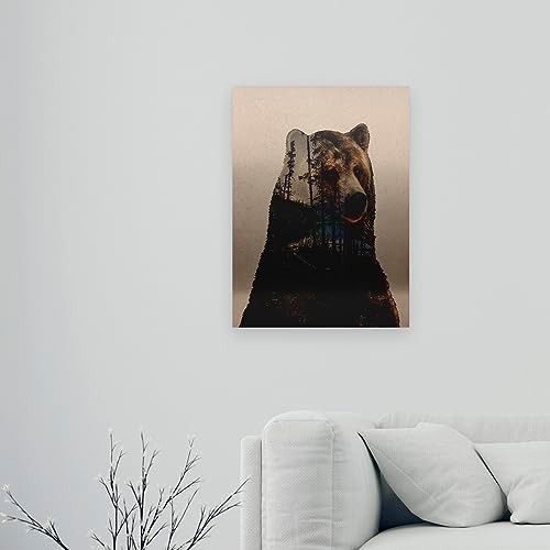 Trademark Fine Art Davies Babies Bear Lake Wall Sculpture