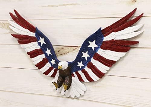 Ebros Freedom Glory 22 Inch Flying Eagle Wall Decor