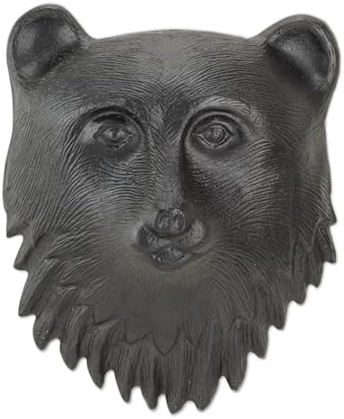 Abbott Collection Bear Head Wall Decor - Aluminum 15 Inch