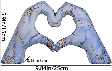 Starry Heart Hand Sculpture Decor Statue