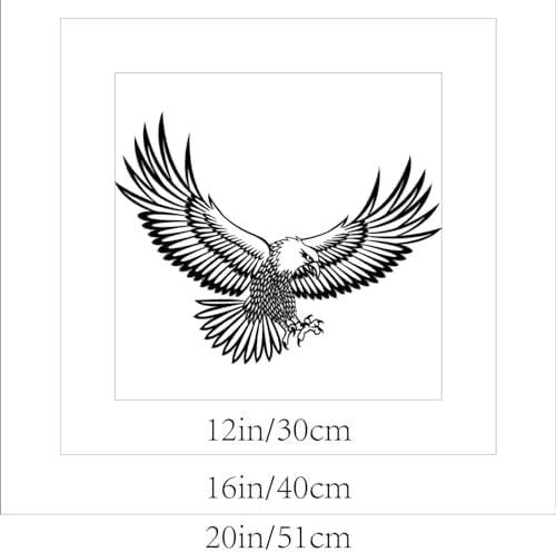 BEVUVA Metal Eagle Wall Art 12 Inches