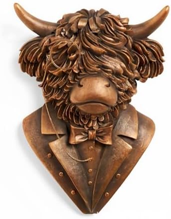 Semeid Highland Cow Head Wall Decor Sculpture