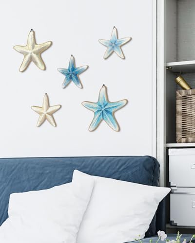 Putuo Decor Wall Starfish 5 Piece Nautical Set