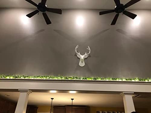 Wall Charmers Large White Faux Deer Head Wall Decor
