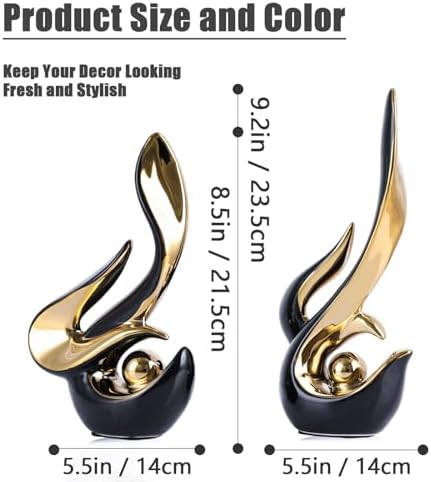 Modern Abstract Art Ceramic Statue for Home Decor