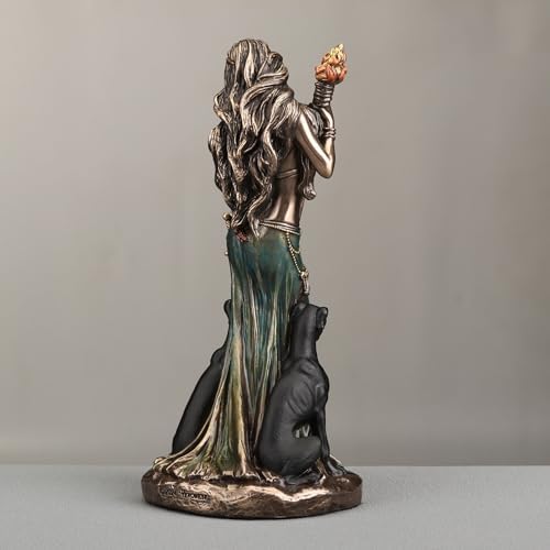 Veronese Design 6 18 Inch Hecate Greek Goddess Cold Cast Bronze Sculpture