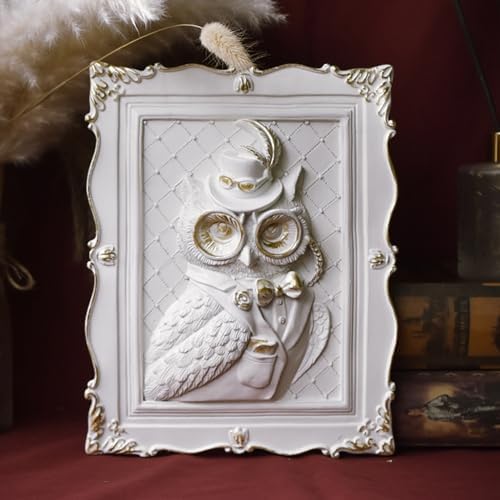 SIETIOJI 3D Eagle Relief Statue Wall Decor Resin Art