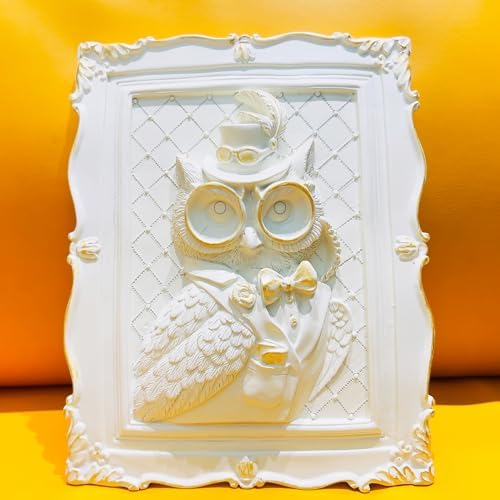 SIETIOJI 3D Eagle Relief Statue Wall Decor Resin Art