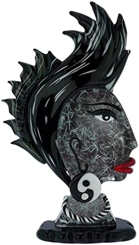 Glass Of Venice Picasso Head of an African Woman Murano Glass Sculpture