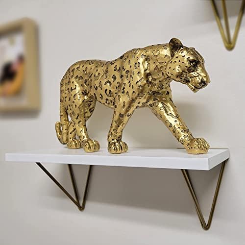 Modern Polyresin Cheetah Statue Home Decor