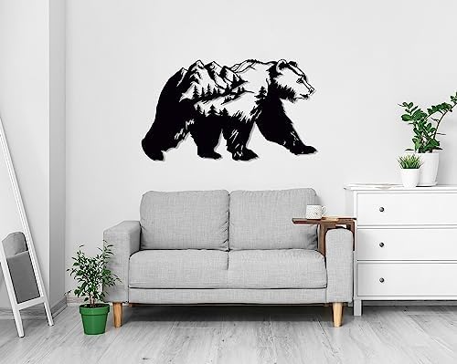 Bear Metal Wall Decor - 197 x 114 Inch