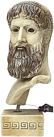 Neptune Poseidon Statue Cast Stone Brown