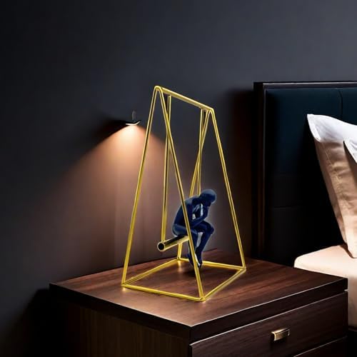 FUNSXBUG Thinker Statue 115 Inch Swing Sculpture