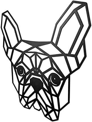 French Bulldog Metal Wall Decor Black Dog Art