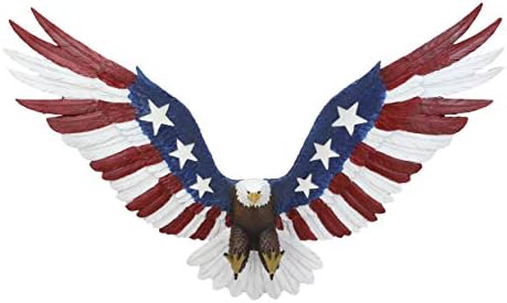 Ebros Freedom Glory 22 Inch Flying Eagle Wall Decor