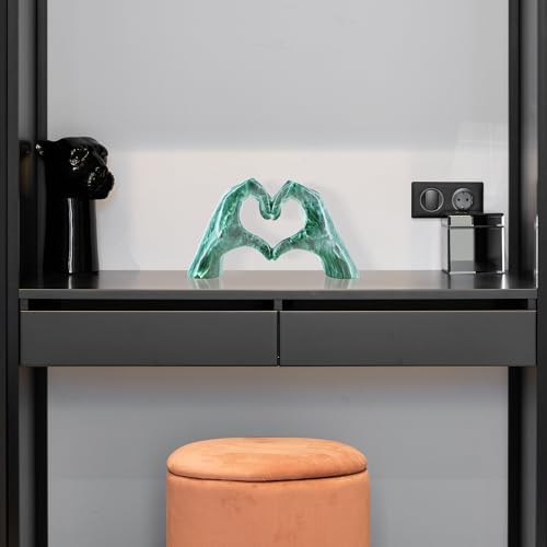 Heart Hands Sculpture Decor for Shelves Table