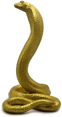 10 Inch King Cobra Snake Statue Figurine Decor Collectible