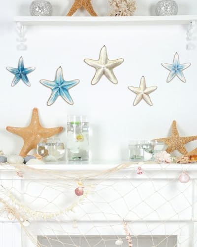 Putuo Decor Wall Starfish 5 Piece Nautical Set