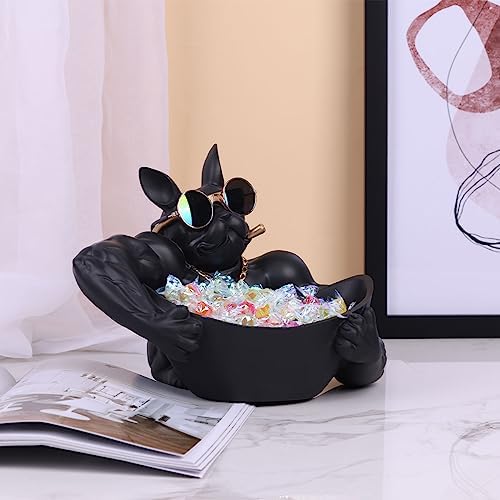 Black French Bulldog Statue - Decor Storage