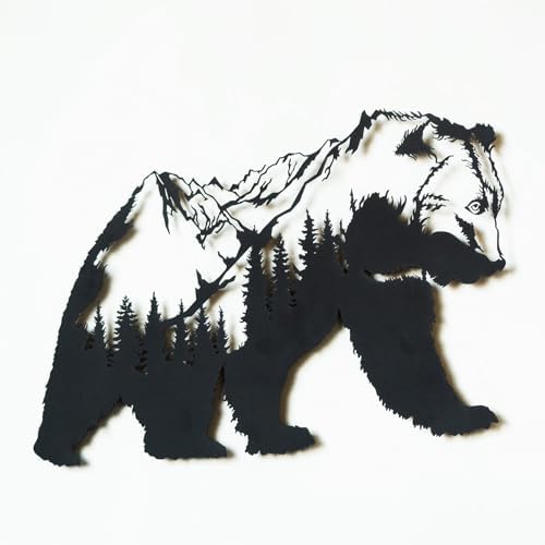 Bear Mountain Metal Wall Art 36L x 23W