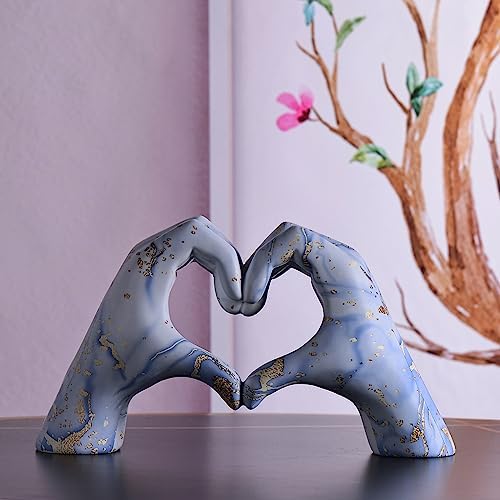 Starry Heart Hand Sculpture Decor Statue
