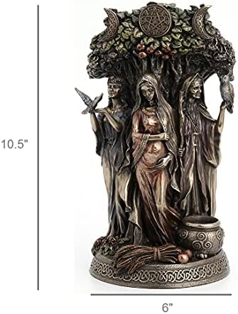 Veronese Design Danu Triple Goddess Bronze Statue