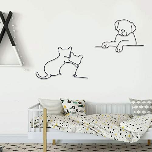 Matani Metal Dog Wall Art - Minimalist Sculpture