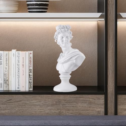 David Roman Apollo Bust Statue Home Decor