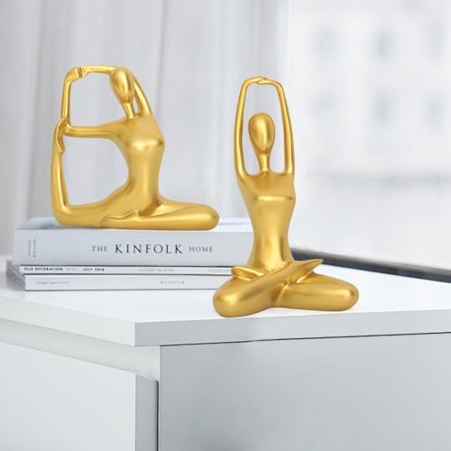 iSuperb Gold Yoga Sculpture Set of 3
