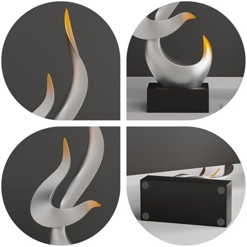 Dosker Flame Sculptures Home Decor Abstract Statues