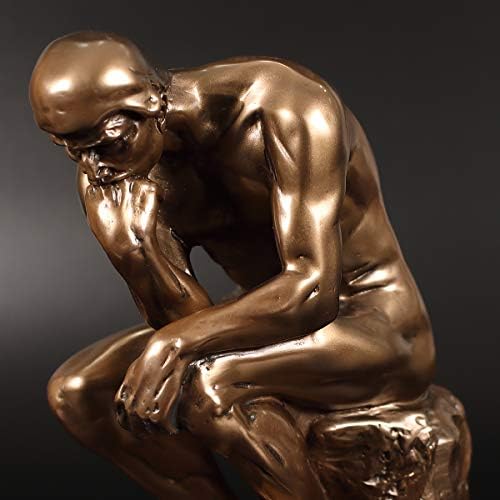 Magicsculp Thinker Statue Cold Cast Bronze 88 Inch Collectible