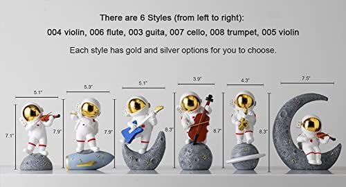 Paimuni Resin Astronaut Statue Desk Decor Collectible Figurine