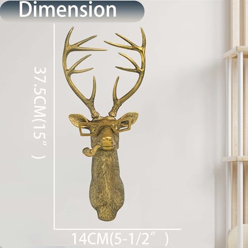 Yo Vryncal Deer Head Wall Mount Decor