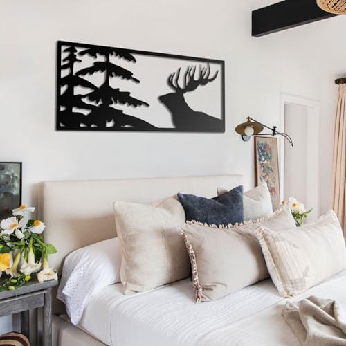 BONPERLA Elegant Deer Forest Wall Sculpture