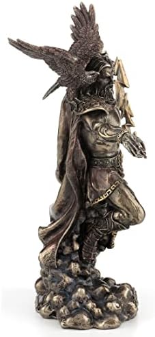 Veronese Design 11 3 4 Zeus Statue with Eagle Cold Cast Bronze Finish